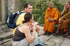 Monks in Bhutan