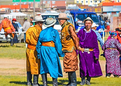 Local people in Ulaanbaatar