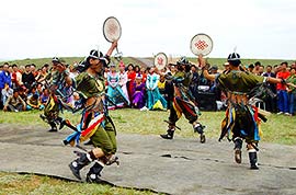 Folk dance in Mongolia