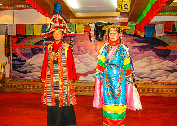 Tibetans in Traditional Costume