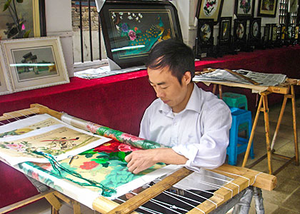 Traditional hand embroidery