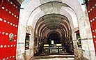 Formed by a series of 14 double stone vaults, the 23.4-meter-long coffin chamber consists of front, middle and back rooms.