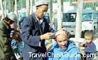 Traditional street haircut