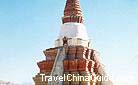 The unique stupa in the Tholing Monastery