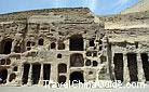 Marvelous exterior of Cave 11 of Yungang Caves, Datong of Shanxi Province.