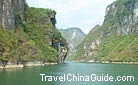 Beautiful Karst landscape along the Wuyang River, Guizhou.