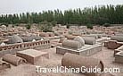 It is said that there are more than 50 Khoja descendants are buried here in the cemetery, Abakh Khoja Tomb, Kashgar, Xinjiang.