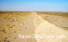 Ruins of the Han Great Wall in Jiayuguan, Gansu