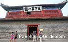 The Arrow Tower of the First Pass under Heaven once called Zhen Dong Tower was first built in 1381 in Ming Dynasty. There are 68 arrow windows respectively on the north, east and south wall.