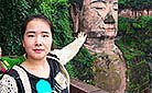 Emily at Leshan Giant Buddha Scenic Area