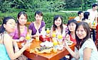 Our staff is enjoying the picnic - Summer outing in 2006