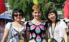 Our staff with a Kirgiz lady in Xinjiang - Staff training in 2009