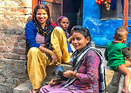 Local people in India