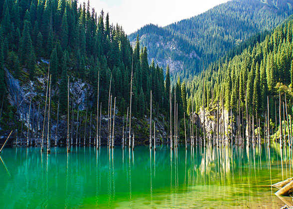 Kaindy Lake, Kazakhstan