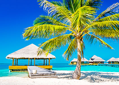 A beach in Maldives