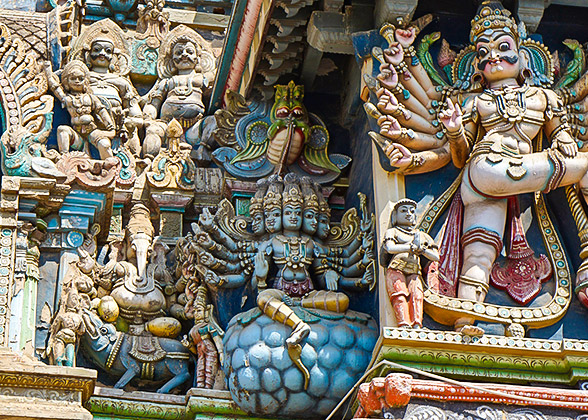 Statues of Hindu Temple