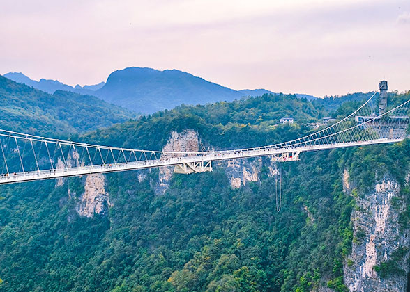 Bridge in Zhangjiajie Grand Canyon